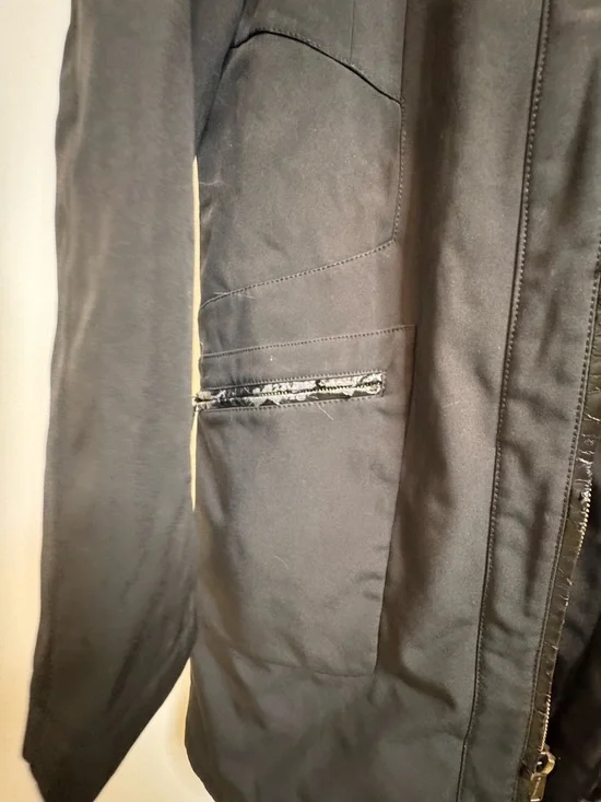 MICHAEL Michael Kors Black Hooded Raincoat - Picture 4 of 6